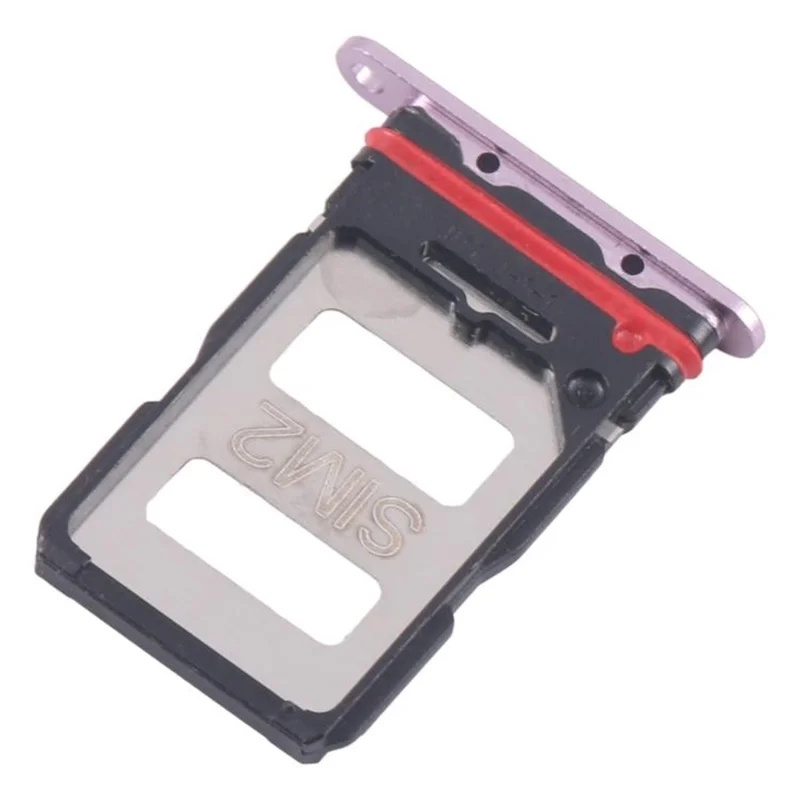 Pièce de remplacement du support de carte SIM double pour Xiaomi Redmi K70 5G / K70 Pro 5G (sans logo) - Rose