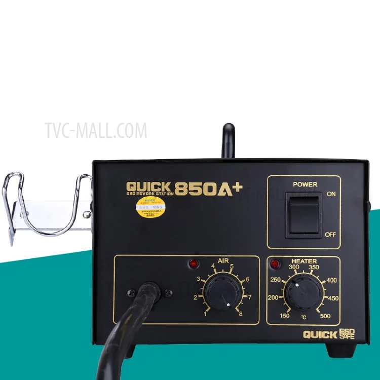 Estación de Desoldadura QUICK 850A+ con Bomba de Aire, Pistola de Aire Caliente y Estación de Retrabajo SMD - AC 110V