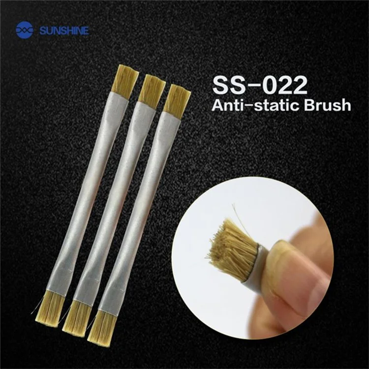 SUNSHINE 1Stk./Packung SS-022 PCB-Reparatur ESD Anti-statischer Staubpinsel für Mobiltelefon Tablet PCB BGA