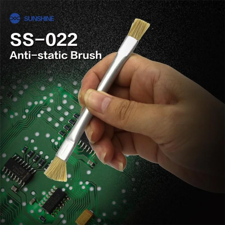 Sunshine 1pcs /pack SS-022 Reparo de PCB ESD Anti-estático Brush de Poeira Para Comprimido de Telefone Celular PCB BGA