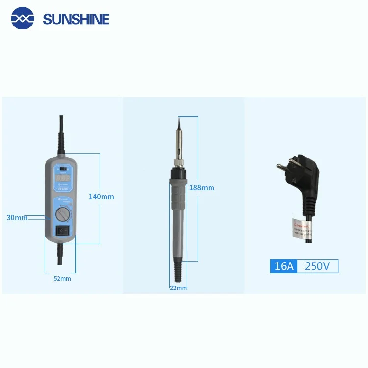 Sunshine SS-928D 60W Termostato Portátil Solda de Ferro Para Ferramentas de Reparo de Telefones Celulares