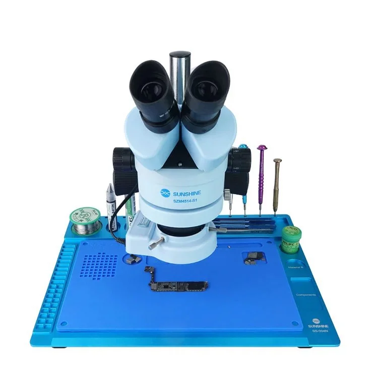 Sunshine SS-004N Microscope Tapis De Réparation (métal + Silicone)