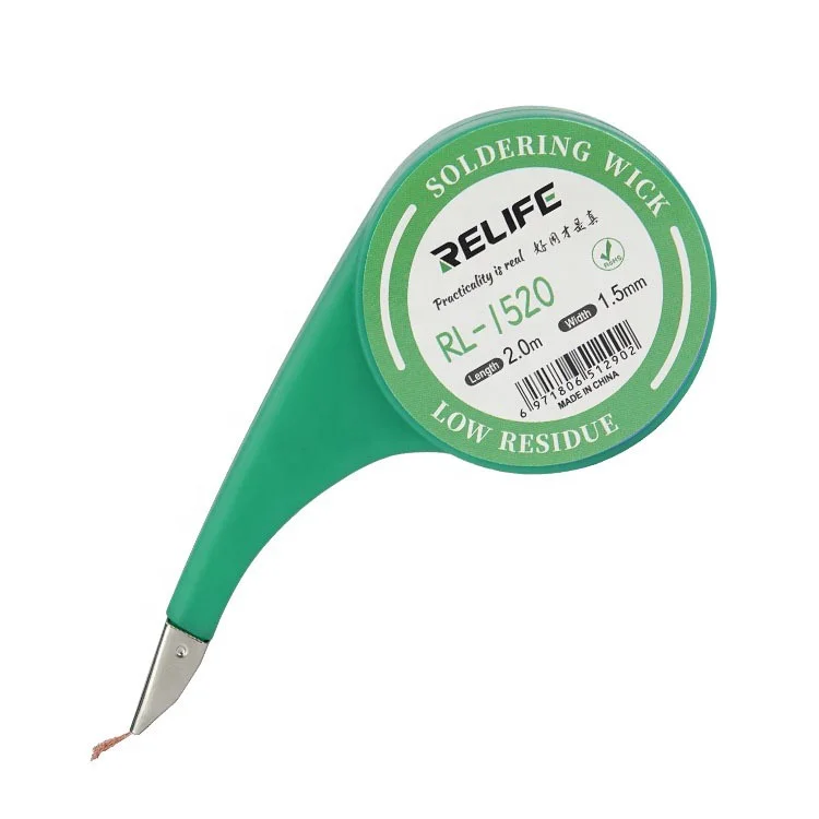 Tool De Fil De Cuivre De Wick Solder Wick Relife Supprimer L'outil De Réparation De Soudure Pour Téléphone Mobile - Taille: 1,5 Mm X 2.0m