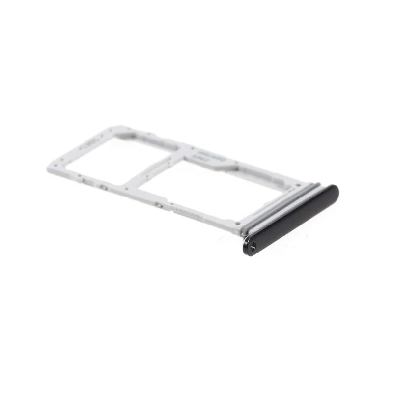 OEM SIM Card Tray + Micro SD Card Tray Holder Repair Part for Samsung Galaxy S10 Lite 4G G770 - Black
