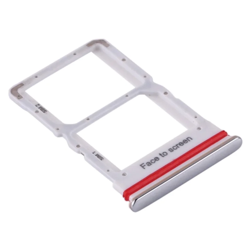 OEM Dual SIM Card Tray Holder Replacement (without Logo) for Xiaomi Mi 10 Lite 5G M2002J9G - Red