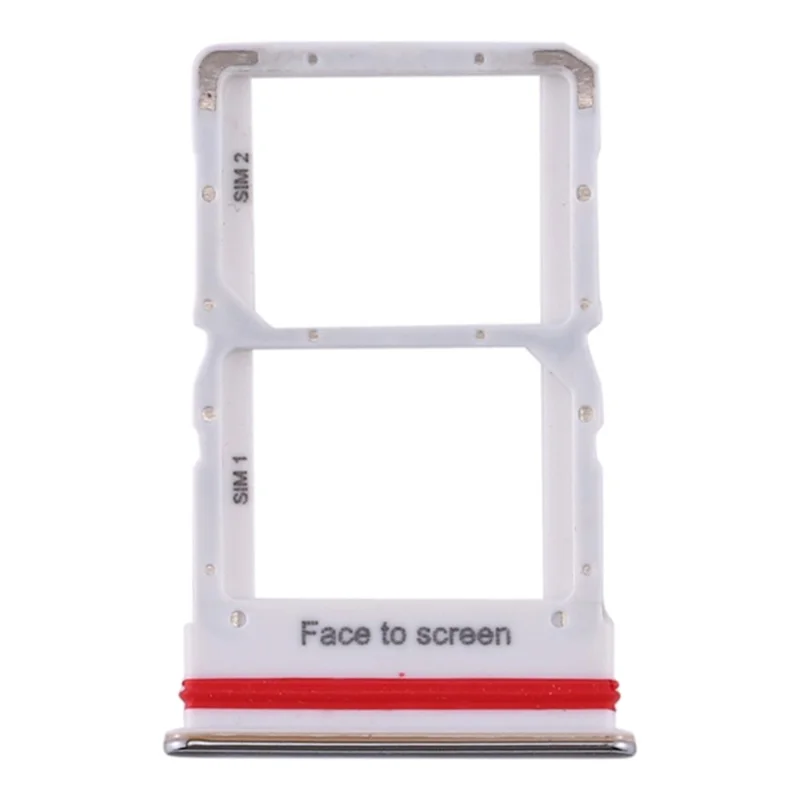 OEM Dual SIM Card Tray Holder Replacement (without Logo) for Xiaomi Mi 10 Lite 5G M2002J9G - Red