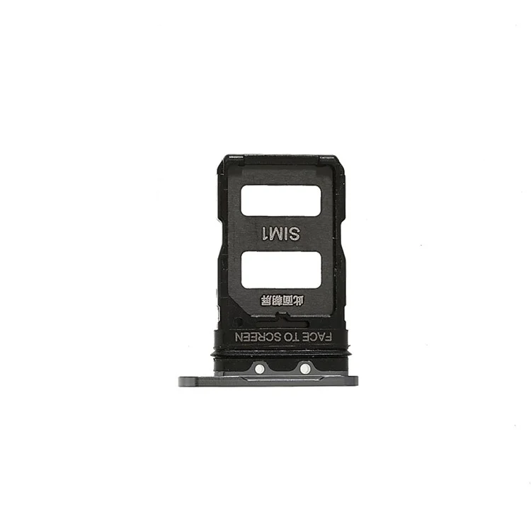 OEM Dual SIM-Kartenfach-Halterung als Ersatzteil für Xiaomi Mi 11 (M2011K2C/M2011K2G) - Schwarz