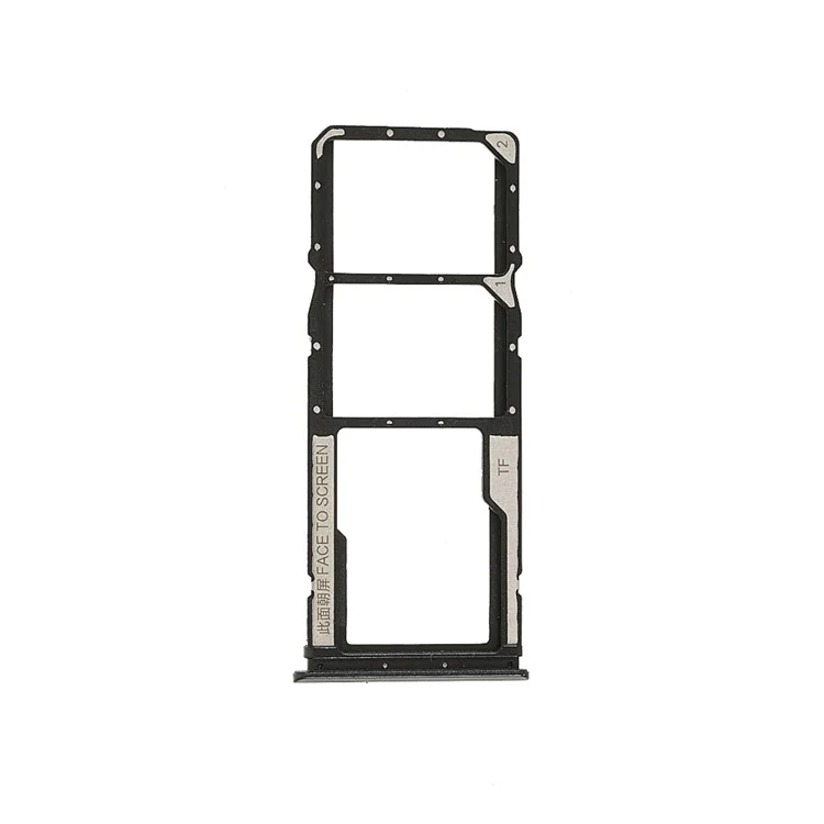 Für Xiaomi Poco M3 M2010J19CG, M2010J19CI OEM Dual SIM -karte + TF -kartenschale Ersatz (ohne Logo) - Schwarz