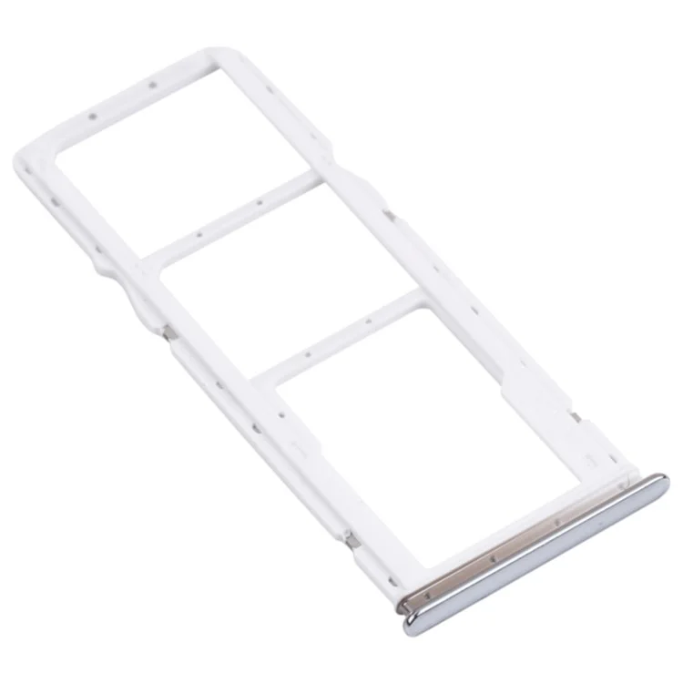 OEM Dual SIM Card + TF Card Tray Holder Replacement (without Logo) for Xiaomi Redmi Note 10 4G M2101K7AI/M2101K7AG - Silver