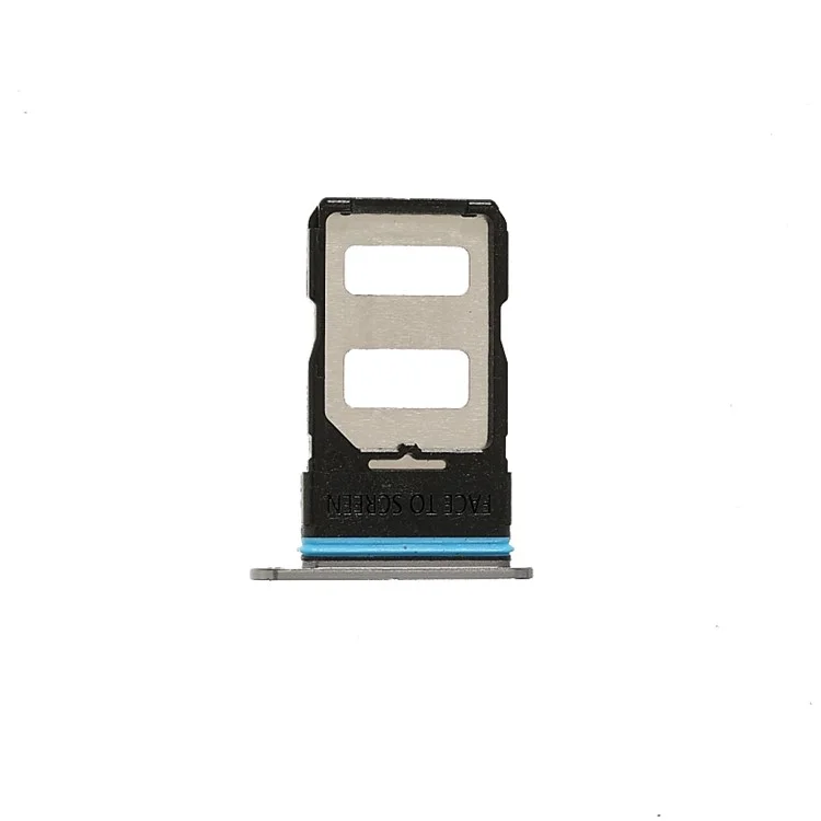 OEM Dual-SIM-Kartenfach-Halterung zum Austausch für Xiaomi Mi 10T Pro 5G (M2007J3SG/M2007J3SP/M2007J3SI/M2007J17C) - Silber