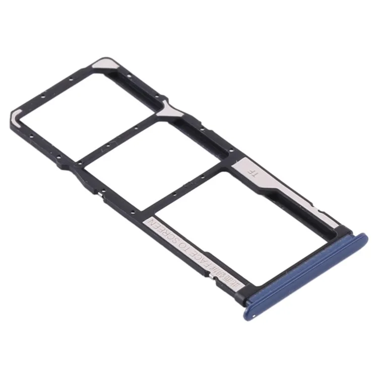 Dual SIM + Supporto Porta Schede Micro SD di Ricambio (senza Logo) per Xiaomi Redmi Note 9 (MTK Helio G85)/10X 4G - Blu