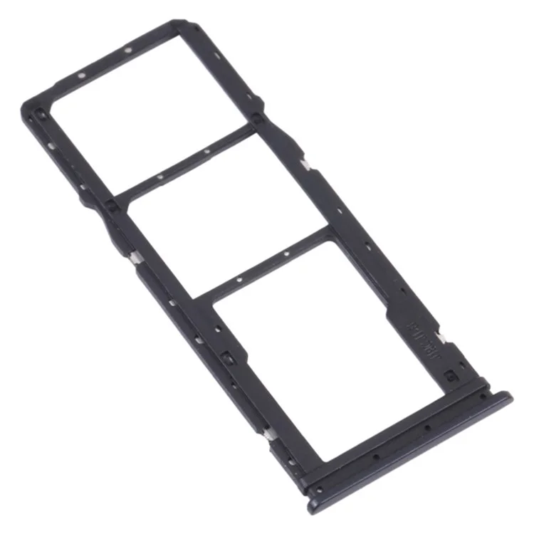 Dual SIM + TF Card Tray Holder Replacement (without Logo) for Xiaomi Redmi Note 9 4G (Qualcomm Snapdragon 662)/9T J19S/M2010J19SC/M2010J19SG/M2010J19SY - Black