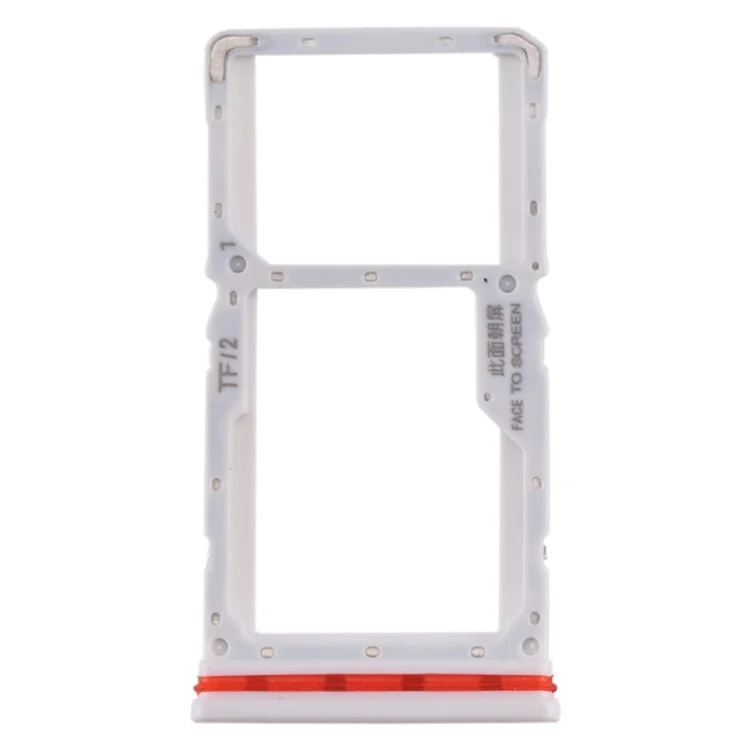 Single SIM + TF Card Tray Holder Replacement (without Logo) for Xiaomi Redmi K30 4G - White