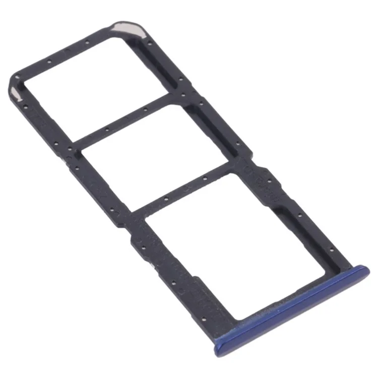 For Realme C17 RMX2101 Dual SIM Cards + Single TF Card Tray Holder Replacement (without Logo) - Blue