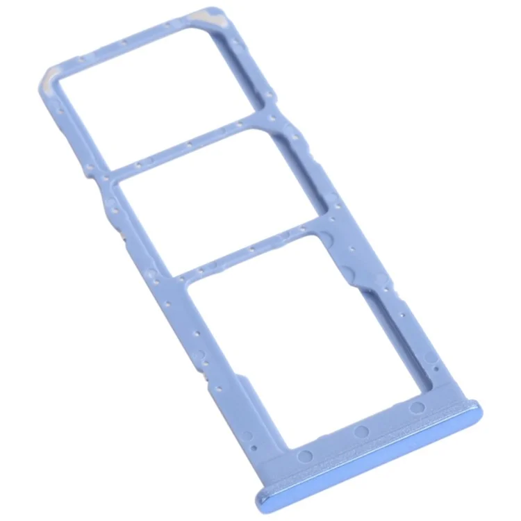 For Samsung Galaxy M12 M127 SM-M127F/DSN OEM SIM Card + TF Card Tray Holder Replacement (without Logo) - Blue