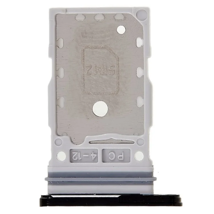 Per Samsung Galaxy S22 5G S901/S22+ 5G S906 OEM Dual SIM Card Tray Holder Replacement (senza logo) - Nero