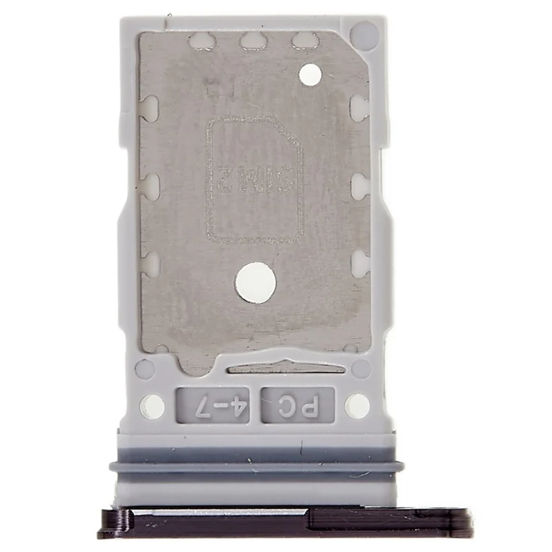 For Samsung Galaxy S22 5G S901/S22+ 5G S906 OEM Dual SIM Card Tray Holder Replacement (without Logo) - Graphite