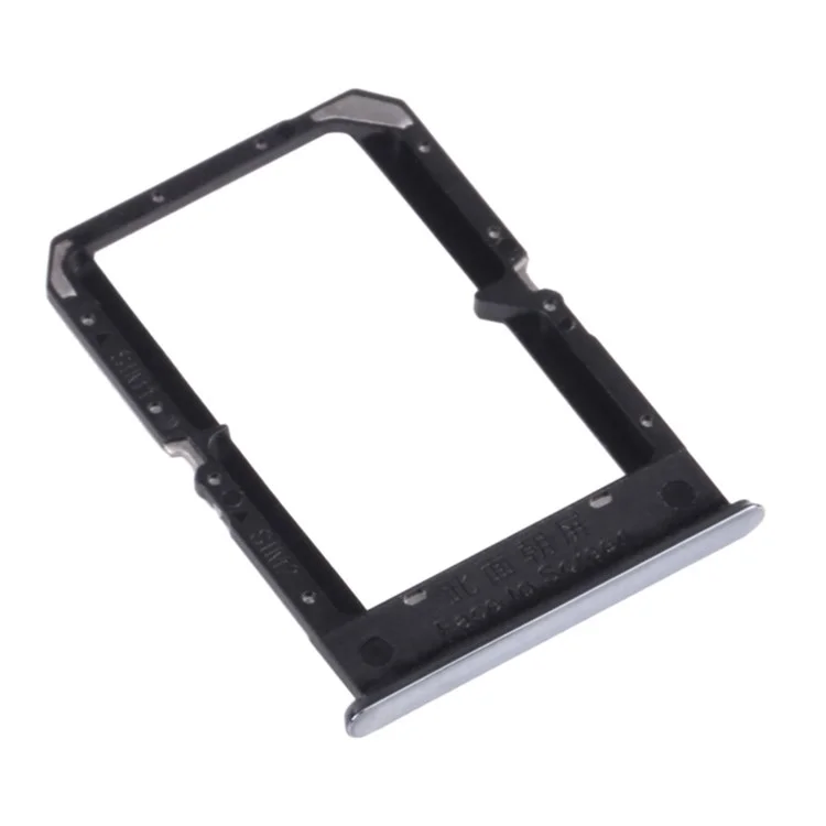 Для Realme GT 5G/GT Neo/X7 Max 5G Dual SIM Card Tray Holder Replacement (без логотипа) - Серебряный