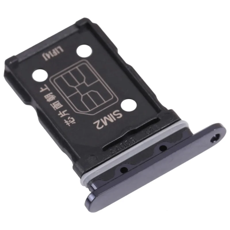 For Oppo Reno6 Pro 5G Dual SIM Card Tray Holder Replacement (without Logo) - Black