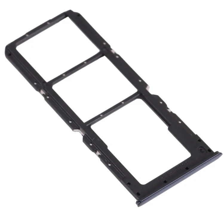 For Oppo A74 5G CPH2197, CPH2263 Dual SIM Cards + Single SD Card Tray Holder Replacement (without Logo) - Black