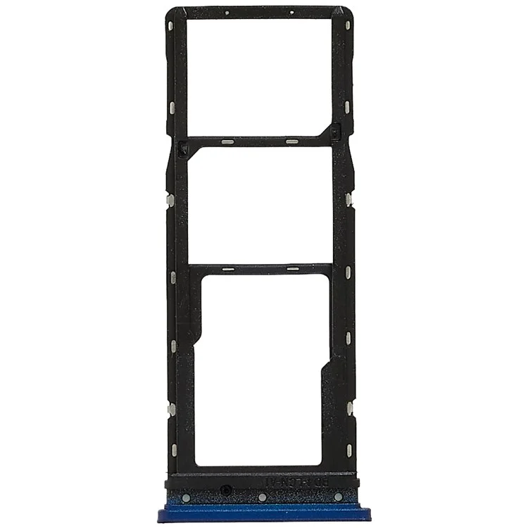 For Tecno Pop 5 LTE BD4, BD4i, BD4a Dual SIM Cards + Single SD Card Tray Holder Replacement (without Logo) - Blue