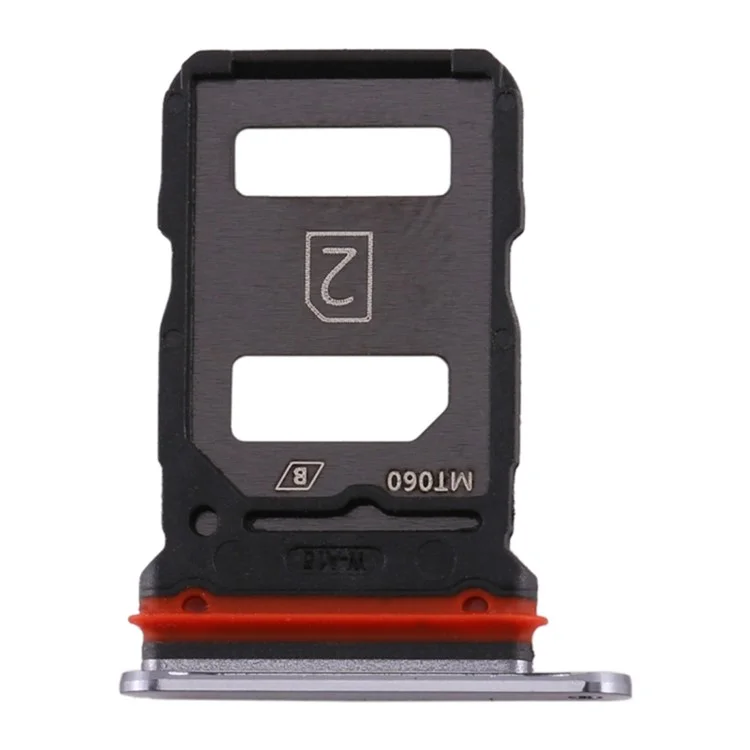 Para vivo X30 Dual SIM Card Tray Holder Replacement (sin logotipo) - Negro