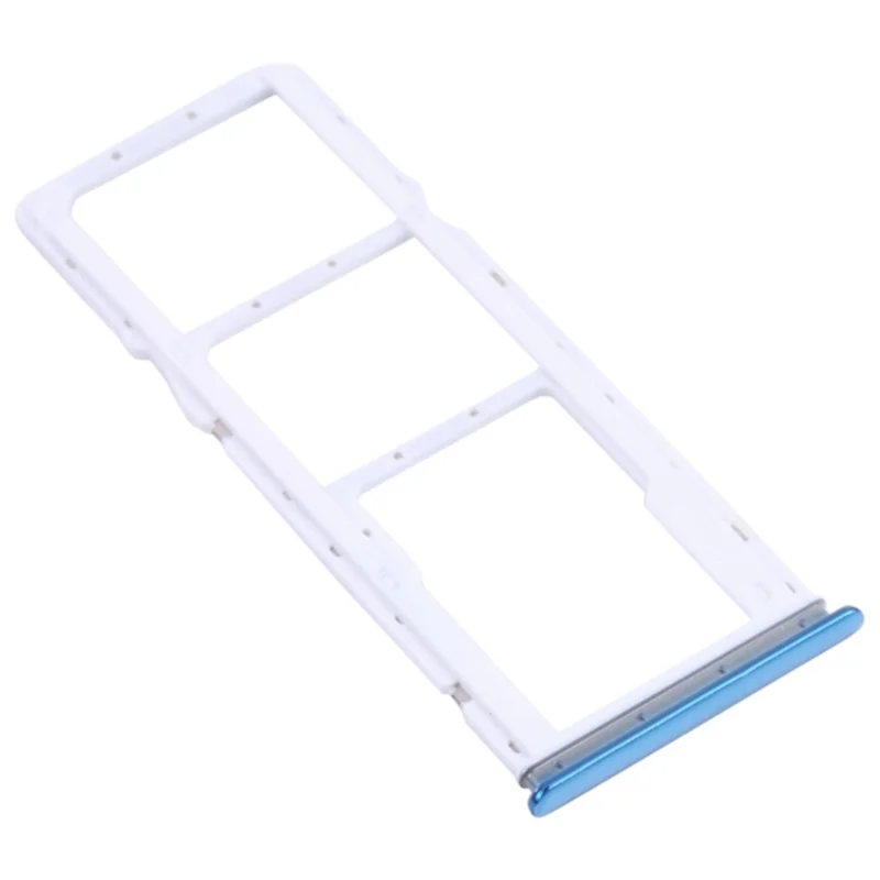For Xiaomi Redmi Note 10 4G / Note 10S 4G Dual SIM Card + TF Card Tray Holder Replacement (without Logo) - Blue
