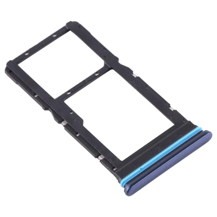 Para Xiaomi Mi 10T Lite 5G Dual SIM Card + SD Card Tray Holder Replacement (sem logotipo) - Azul