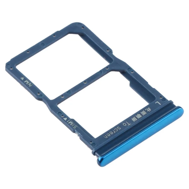 Pour Huawei P Smart 2020 Double SIM Card Carte Tray Holder Remplacement (sans Logo) - Bleu