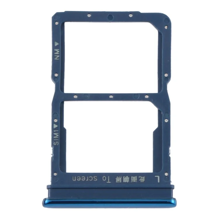 Pour Huawei P Smart 2020 Double SIM Card Carte Tray Holder Remplacement (sans Logo) - Bleu