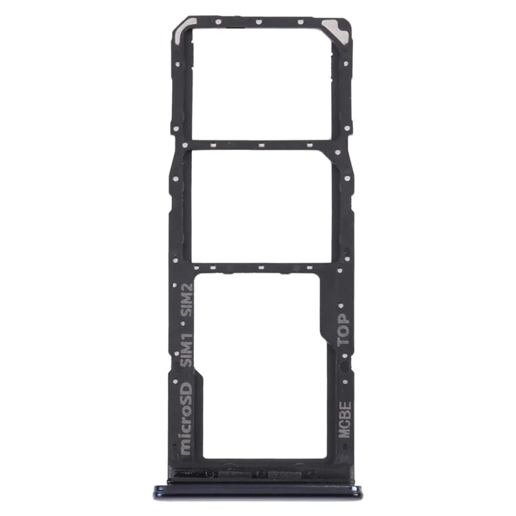 Para Samsung Galaxy M32 5G M326 OEM Dual SIM Card + TF Card Tray Holder Replacement (sin logotipo) - Slate Black