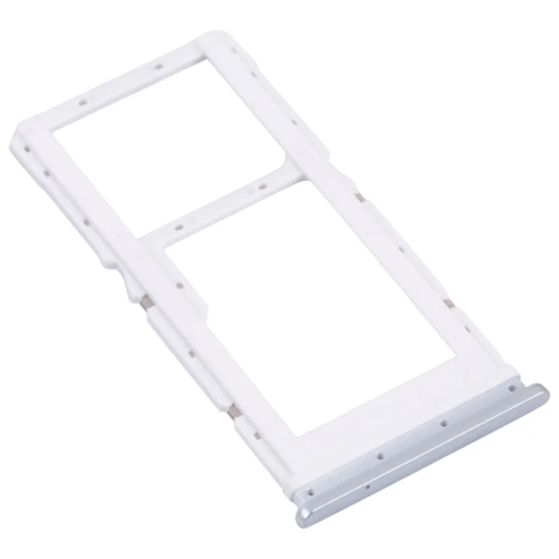 For Xiaomi Redmi Note 11T 5G / Poco M4 Pro 5G Dual SIM Card Tray Holder Replacement (without Logo) - Silver