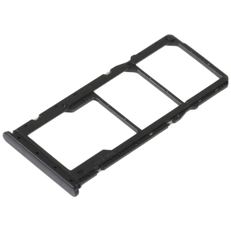 For Xiaomi Redmi 10C 4G / Redmi 10 (India) 4G / Poco C40 4G Dual SIM Card + TF Card Tray Holder Replacement (without Logo) - Black