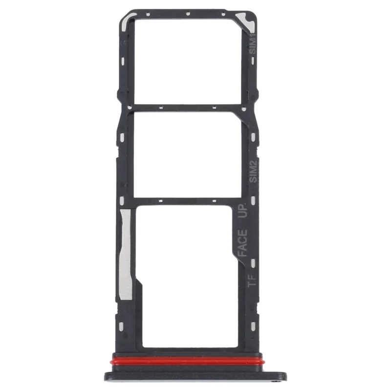 Для Motorola Moto G22 4G OEM Dual SIM Card + SD Card Tray Holder Replacement Part (without Logo) - Black