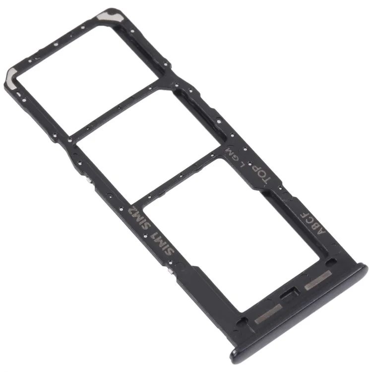 Para Samsung Galaxy A23 5G (Versão Global) A236B OEM Dual SIM Card + SD Card Tray Holder Peça de Reposição (sem logotipo) - Preto