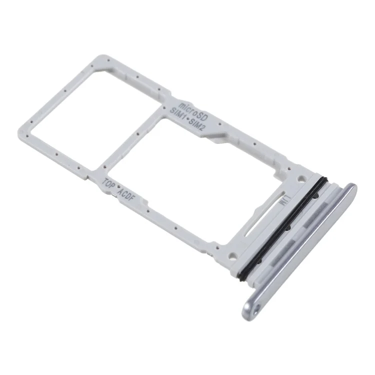 For Samsung Galaxy A34 5G A346 OEM Dual SIM Card + SD Card Tray Holder Replacement Part (without Logo) - Silver