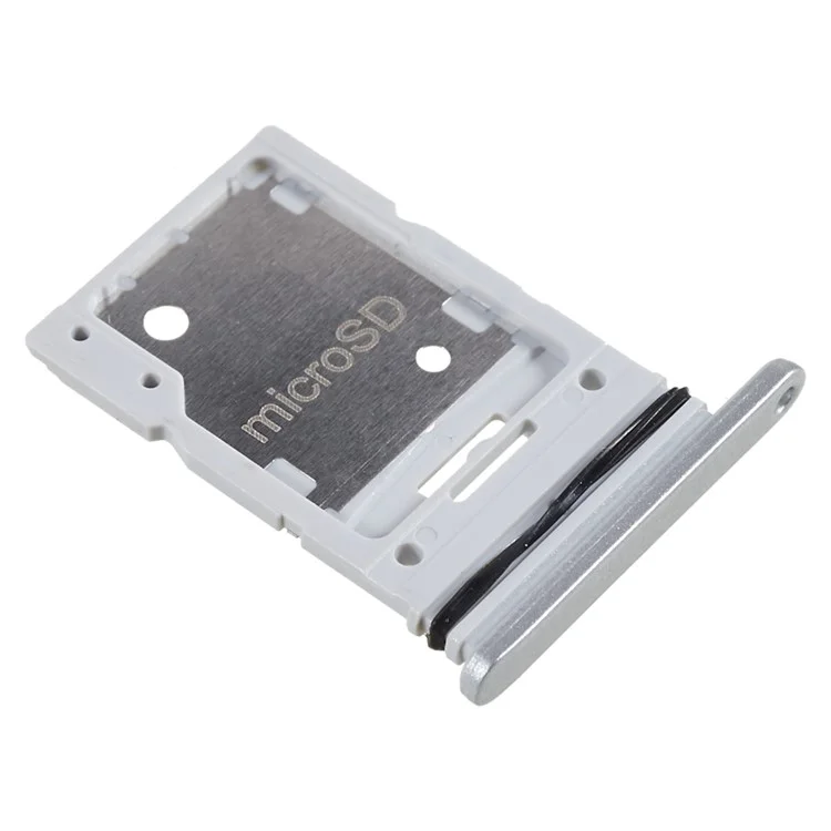 Para Samsung Galaxy A54 5G A546 OEM SIM Card + SD Card Tray Holder Peça de Reposição (sem logotipo) - Prata