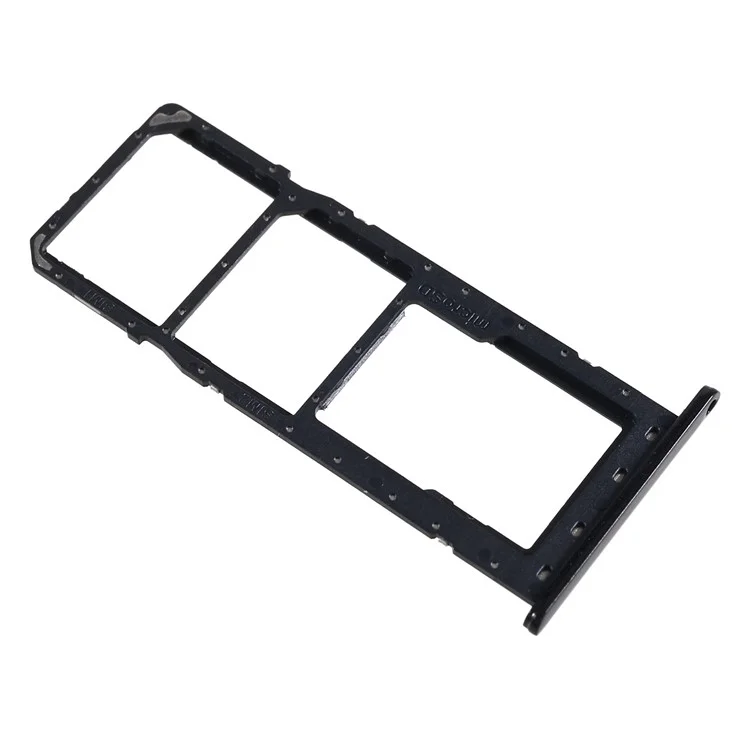 Para Samsung Galaxy M04 4G M045 OEM SIM+SD Card Tray Holder Replacement Part (sem logotipo) - Preto