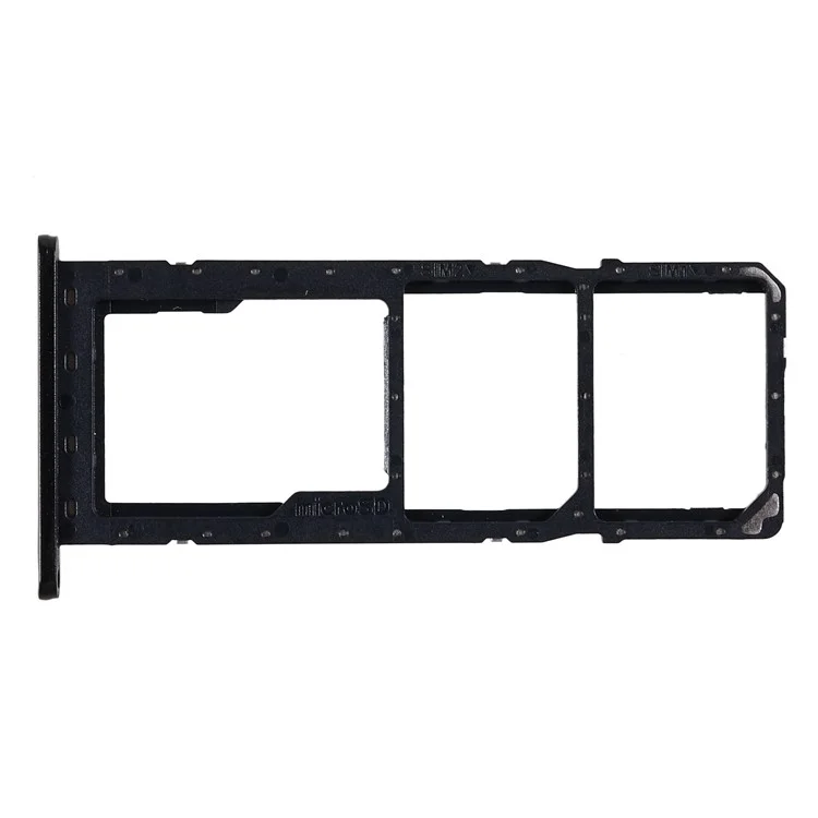 Para Samsung Galaxy M04 4G M045 OEM SIM+SD Card Tray Holder Replacement Part (sem logotipo) - Preto