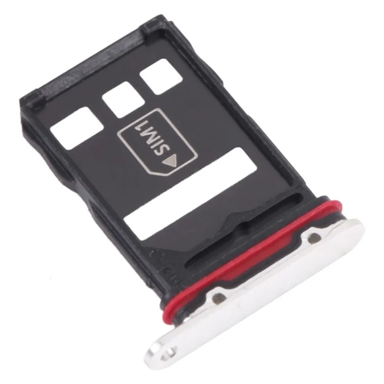 Pour Huawei P50 Pro 4G Dual SIM Card Tray Holder Replacement (sans logo) - Blanc