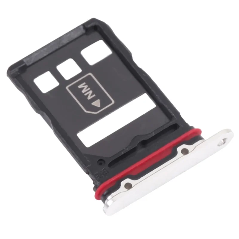 Pour Huawei P50 Pro 4G Dual SIM Card Tray Holder Replacement (sans logo) - Blanc