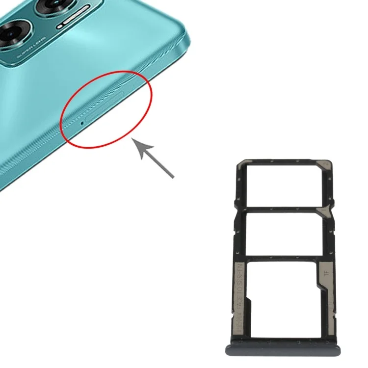 Pour Xiaomi Redmi 10 5G Dual SIM Card + TF Card Tray Holder Replacement (sans logo)