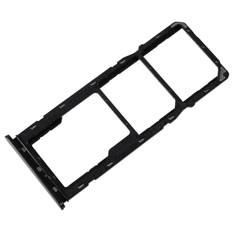 For Samsung Galaxy A04 4G (164.4 x 76.3 x 9.1 mm) A045 OEM SIM+SD Card Tray Holder Replacement Part (without Logo) - Black