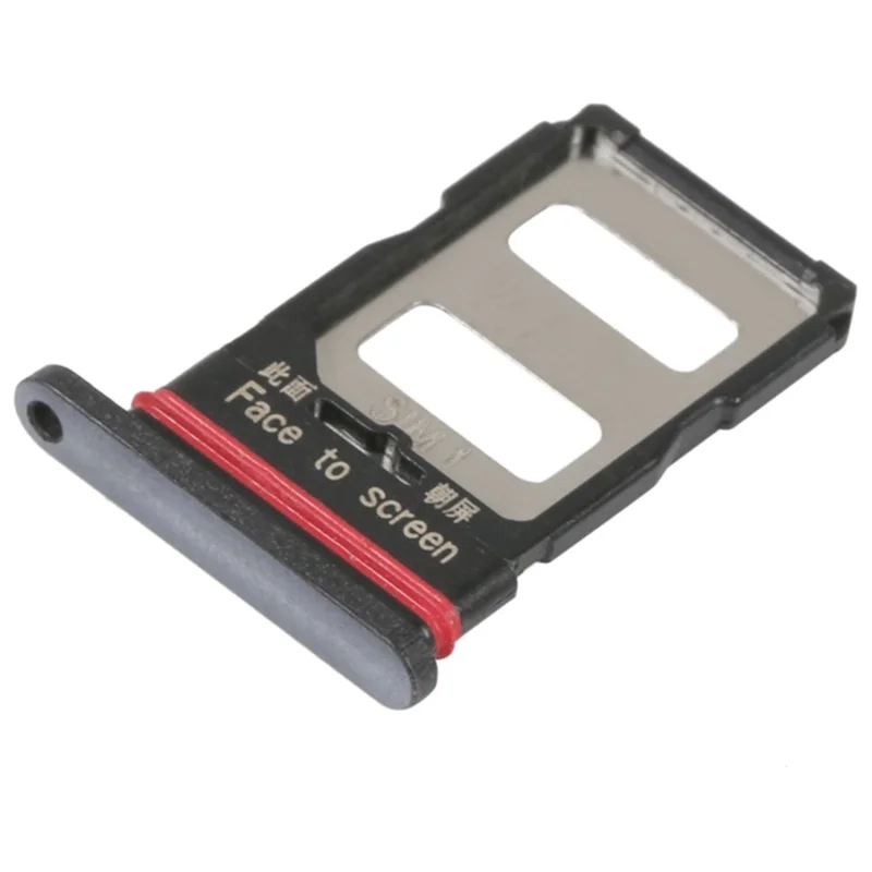 Para Xiaomi Poco F4 5G Dual SIM Card Tray Holder Replacement (sem logotipo) - Preto