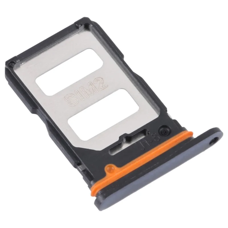 Para Xiaomi Redmi K50 Ultra / 12T 5G / 12T Pro 5G Dual SIM Card Tray Holder Replacement (sem logotipo) - Preto