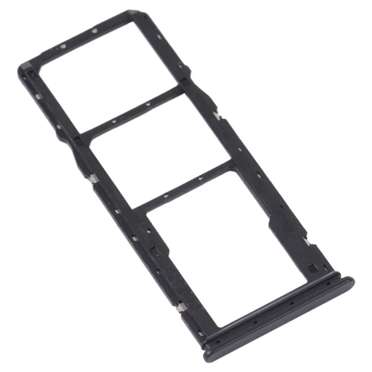 For Xiaomi Poco M4 Pro 4G Dual SIM Card + TF Card Tray Holder Replacement Part (without Logo) - Black