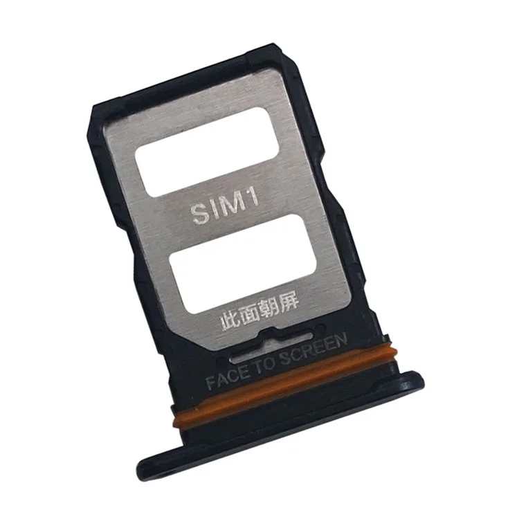 Per Xiaomi 12 Lite 5G Dual SIM Card Tray Holder Replacement (senza logo) - Nero