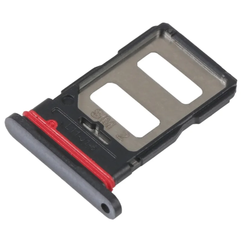 Para Xiaomi Redmi K50 / K50 Pro Dual SIM Card Tray Holder Replacement Part (sem logotipo) - Preto