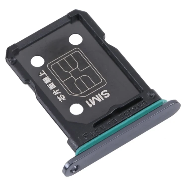Per Oppo Reno7 SE 5G Dual SIM Card Tray Holder Replacement Part (senza logo) - Nero