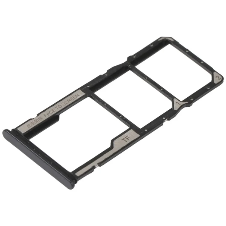 Pour Xiaomi Redmi Note 11S 5G Dual SIM Card + TF Card Tray Holder Replacement Part (sans logo) - Noir